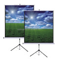 79 inches matte white movie theater tripod projection screen, foldable projector screen